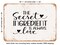 DECORATIVE METAL SIGN - the Secret Ingredient is Always Love 2 - Vintage Rusty Look